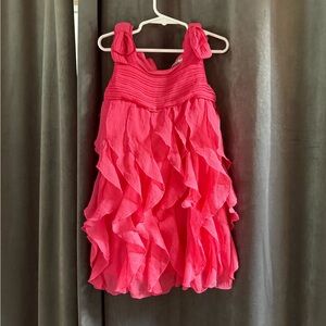 Mayoral Vibrant Pink Ruffled Dress